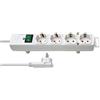 Brennenstuhl 1153120100 prolunghe e multiple 2 m 4 presa(e) AC Interno Bianco