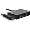 InLine HDMI splitter, 2 vie, 4K/60Hz, sfuso, con cavo integrato