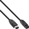 InLine Cavo FireWire IEEE1394, 6pin maschio a 9pin maschio, 800Mbit/s, 1m