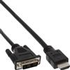InLine Cavo HDMI a DVI 18+1, nero, maschio/maschio, 5m