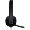 Logitech 981-000480 cuffia e auricolare Cablato A Padiglione Ufficio USB tipo A Nero