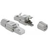 DeLOCK 86476 cavo di collegamento RJ-45 Grigio