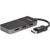 StarTech.com Hub MST DisplayPort a 3 Porte - Adattatore Multi-Monitor DP 1.4 - Sdoppiatore\Splitter Video DisplayPort 4K 30Hz