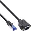 InLine cavo patch prolunga, S/FTP (PiMf), Cat.6A, senza alogeni, rame, 0,5m