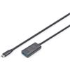 Digitus Cavo di prolunga attivo USB 3.2 Gen1 5G, USB-C - USB-A, 5 m