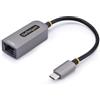 StarTech.com Adattatore Ethernet USB C, Convertitore di Rete/NIC NBASE-T 2.5/1GbE da USB Type-C 3.0 a RJ45. Compatibile