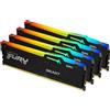 Kingston Technology FURY Beast 128 GB 5200 MT/s DDR5 CL40 DIMM (Kit da 4 moduli) RGB XMP