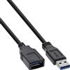 InLine 50pz Bulk Pack prolunga cavo USB 3.0, A maschio / femmina, nero 2m