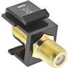 InLine Adattatore Keystone, per cavo satellitare, 2x prese F, bianco