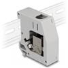 DeLOCK Adattatore per guida DIN con modulo Keystone RJ45 femmina per RJ45 femmina Cat.6A