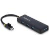 StarTech.com Hub USB-C a 4 porte, 5 Gbps, alimentato via bus, mini hub USB da viaggio/portatile, splitter USB 3.0 multiporta,