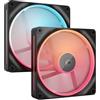 Corsair iCUE LINK LX140-R RGB Case per computer Ventilatore 14 cm Nero 2 pz