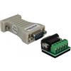 DeLOCK 62920 adattatore per inversione del genere dei cavi RS-422/485 RS-232 Nero
