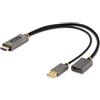 StarTech.com Cavo adattatore da HDMI a DisplayPort da 30 cm - Convertitore attivo da HDMI 2.0 a DP 1.2 da 4K 60Hz, HDR -