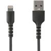 StarTech.com Cavo da USB-A a Lightening bianco da 1m di colore nero - Robusto e resistente cavo di