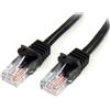 StarTech.com Cavo di rete CAT 5e - Cavo Patch Ethernet RJ45 UTP Nero da 2m antigroviglio
