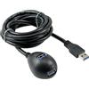 InLine Cavo USB 3.2 Gen.1 A M-F, Docking Stand con base magnetica, 3m