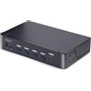 StarTech.com KVM Switch DisplayPort a 4 porte, 8K 60Hz / 4K 144Hz, Display singolo, DP 1.4, 2x USB 3.0, 4x USB 2.0 HID,