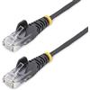 StarTech.com Cavo di Rete Ethernet Snagless CAT6 da 3m - Cavo Patch antigroviglio slim RJ45 - Nero