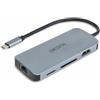 DICOTA D32062 hub di interfaccia USB tipo-C Argento