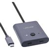 InLine USB-C switch bidirezionale, 10Gb/s, 100W