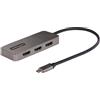 StarTech.com Adattatore USB-C HDMI a 3 Porte - MST Hub USB C a HDMI 4K 60Hz - Convertitore da USB Type-C a Multi Monitor HDMI
