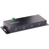 StarTech.com Hub USB 3.0 Industriale a 4 Porte - Multipresa USB Alimentata, ESD e Protezione da Sovratensione - Ciabatta USB-A