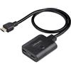 StarTech.com Splitter HDMI 4K a 2 Porte - Sdoppiatore Video HDMI 2.0 4K 60Hz con 1 Ingresso e 2 Uscite - Hub HDMI HDR/HDCP 2.2