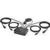 StarTech.com C2-D46-UC2-CBL-KVM switch per keyboard-video-mouse (kvm) Nero