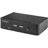 StarTech.com KVM Switch DisplayPort a 2 porte, Display singolo 8K 60Hz / 4K 144Hz, DP 1.4, 2 porte USB 3.0, 4 porte USB 2.0