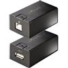 StarTech.com Extender USB 2.0 fino a 150m su Cavo Ethernet Cat5e/Cat6 - Estensore Porta USB Alimentato su Cavo Lan -