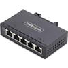StarTech.com Switch di Rete Industriale non gestito a 5 porte, 100/1000 Ethernet, montaggio su guida DIN/parete, Switch Gigabit