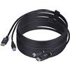 StarTech.com Cavo KVM DisplayPort e USB 5Gbps da 3m, Cavo Combinato DP 1.2 4K 60Hz e USB-A 3.0 per Switch KVM