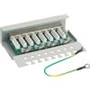 InLine Patch Panel Cat.6, 8-porte, Desktop, grigio chiaro, RAL7035