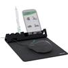 InLine Tappetino per mouse con supporto smartphone e portapenne, nero