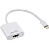 InLine Convertitore Video USB a spina HDMI, 4K/60Hz, silver, 0.2m