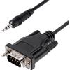 StarTech.com Cavo Seriale DB9 a Jack 3,5 mm da 1m - Adattatore Seriale RS232 9 pin a Jack 3,5 M/M per la Configurazione e