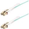 StarTech.com Cavo in fibra ottica multimodale OM4 LC a LC (UPC) con linguette push-pull, 4m, 50/125µm, Reti 100G, Insensibile