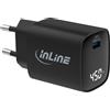 InLine Alimentatore USB PD, caricatore GaN, 1 porte, USB-C, 45W, con display