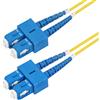StarTech.com Cavo in fibra ottica duplex monomodale OS2 da SC a SC (UPC) da 30 m, 9/125µm, 40G/100G, Insensibile alla