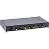 InLine Patch panel Cat.6A 0.5U a 8 vie, nero, protezione antipolvere