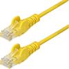 StarTech.com Cavo Ethernet CAT6 Giallo da 3m Patch UTP con Plug RJ45 Antigroviglio e Rilievi di Trazione, Cavo Lan Slim in Rame