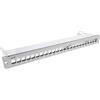 InLine Patch panel a 24 vie, Keystone blank panel con estrazione, 19 1U grigio