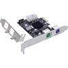 InLine Scheda di interfaccia, 2x PS/2, connettore USB post, PCIe (PCI-Express)