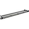 InLine Patch Panel 19 0,5U Cat.6A 24-porte, per RJ45 Snap-In Keystone, nero