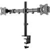 InLine Supporto da tavolo per 2x TFT / LCD / LED (27), massimo 2x8 kg
