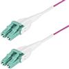 StarTech.com Cavo in fibra ottica multimodale da 2m LC a LC (UPC) OM4 Viola Erica, 50/125 µm, 40G/100G, LOMMF/VCSEL, cavo in