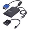 StarTech.com Adattatore Crash Cart Portatile per laptop, Console KVM con USB/VGA/Mini DisplayPort trasferimento file e