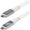 StarTech.com Cavo USB4 da 1m, Cavo USB-C Certificato USB-IF, 80Gbps, PD240W, 8K120Hz / 4K240Hz DP2.1 DP80, Cavetto Tipo-C