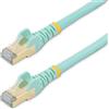 StarTech.com Cavo di Rete Ethernet Cat6a - Cavo Schermato STP da 50cm - Turchese